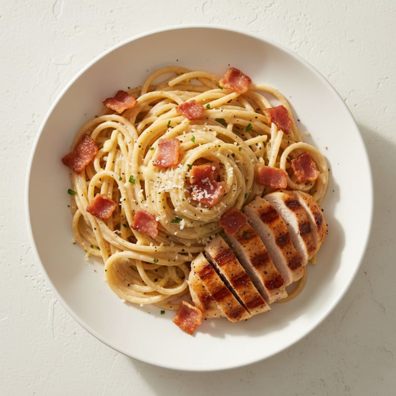 Classic Carbonara with Crispy Pancetta