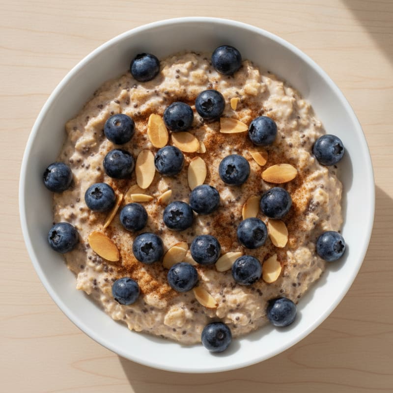 Blueberry Almond Overnight Oats