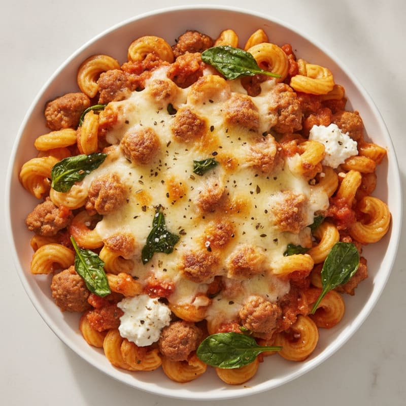Baked Ziti with Ricotta and Sausage