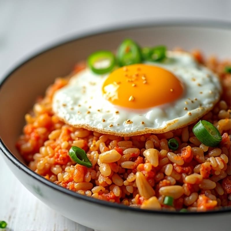 Wholesome Kimchi Fried Rice with Fried Egg