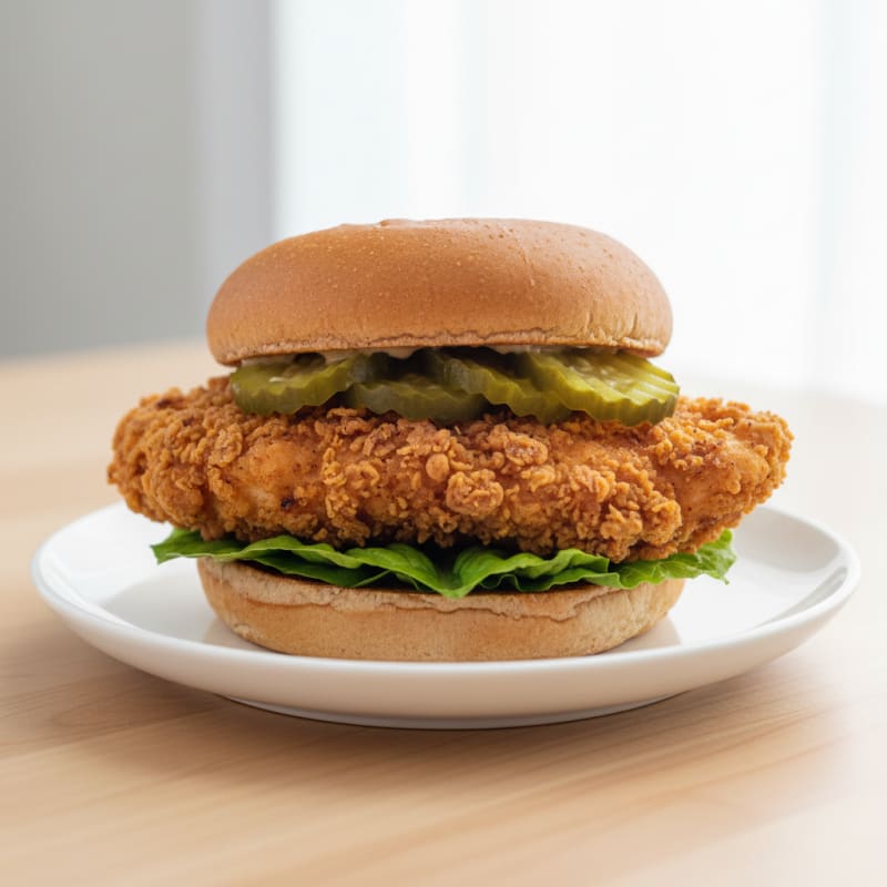 Buttermilk Fried Chicken Sandwich with Pickles