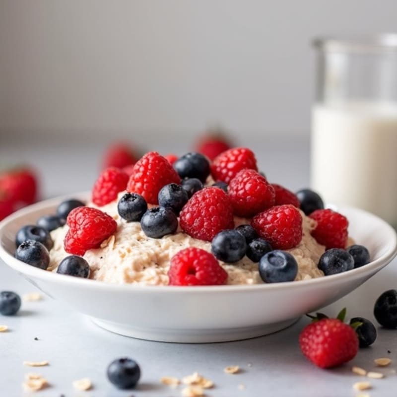 Creamy Protein Berry Overnight Oats