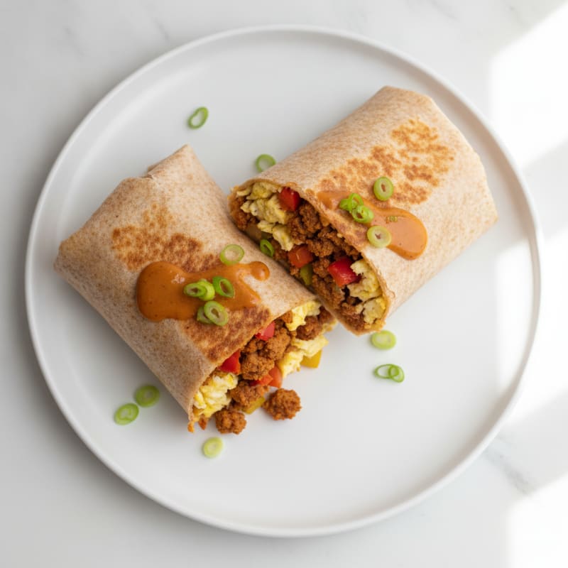 Ultimate Loaded Breakfast Burrito with Turkey Chorizo