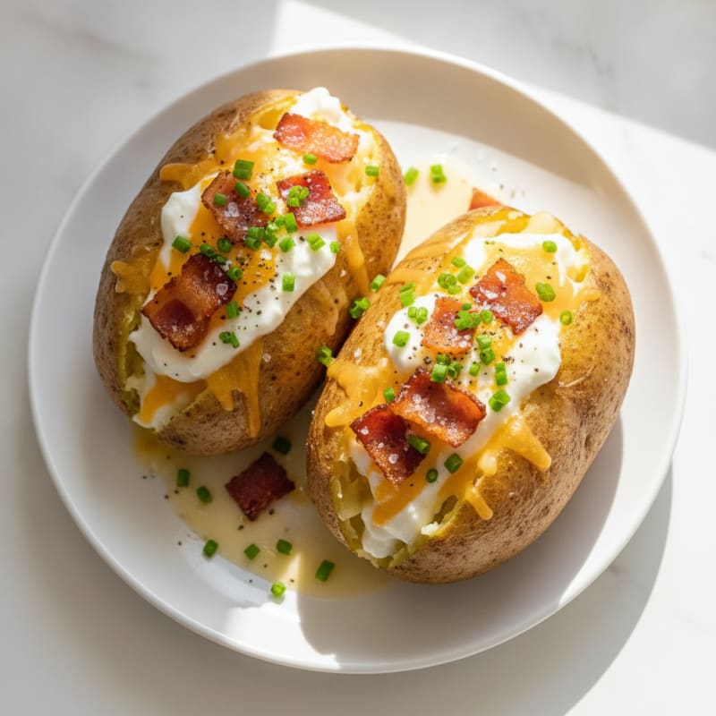 Bacon Cheddar Stuffed Potatoes