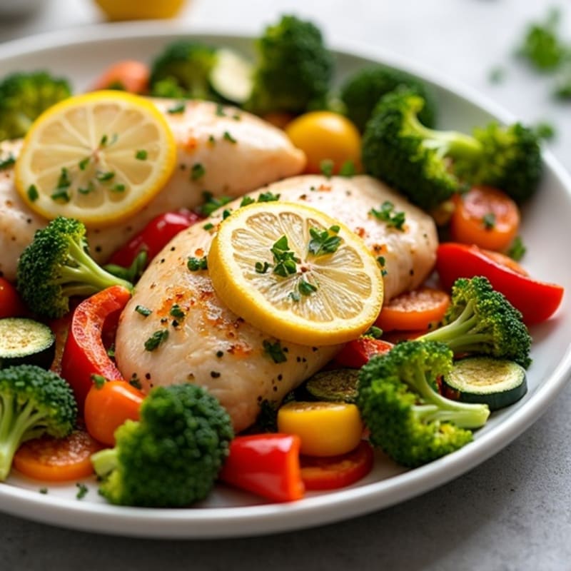 Sheet Pan Lemon Herb Chicken and Roasted Vegetables