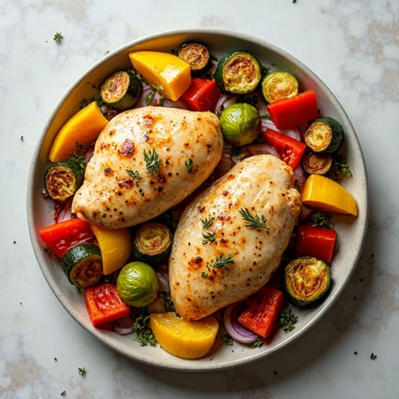 Sheet Pan Lemon-Herb Chicken with Crispy Roasted Vegetables