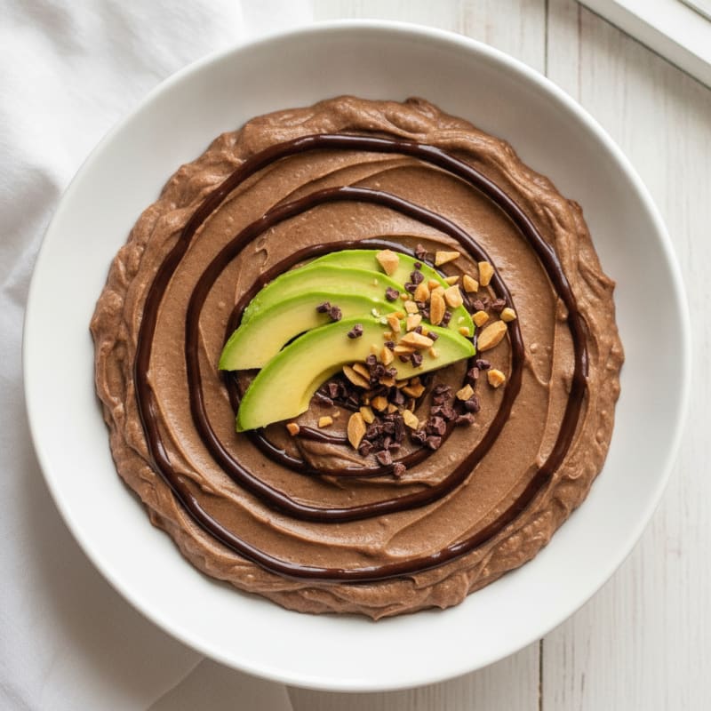 Chocolate Avocado Protein Pudding
