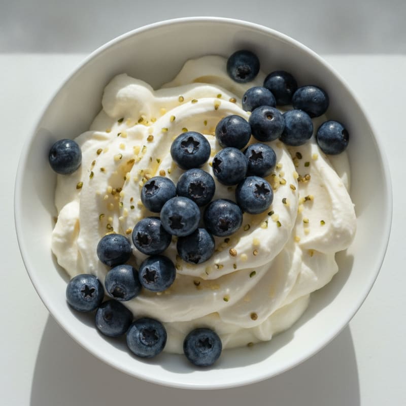 Silky Greek Yogurt Protein Pudding with Berries