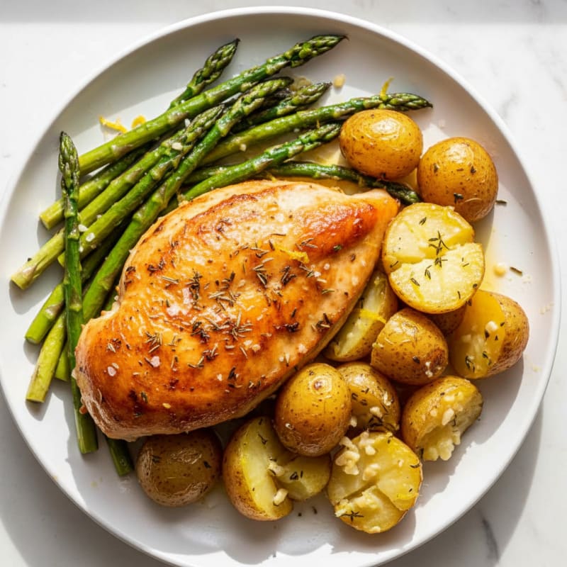 Crispy Lemon-Herb Roasted Chicken