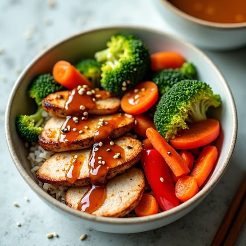 Sticky Ginger-Garlic Teriyaki Chicken Bowl