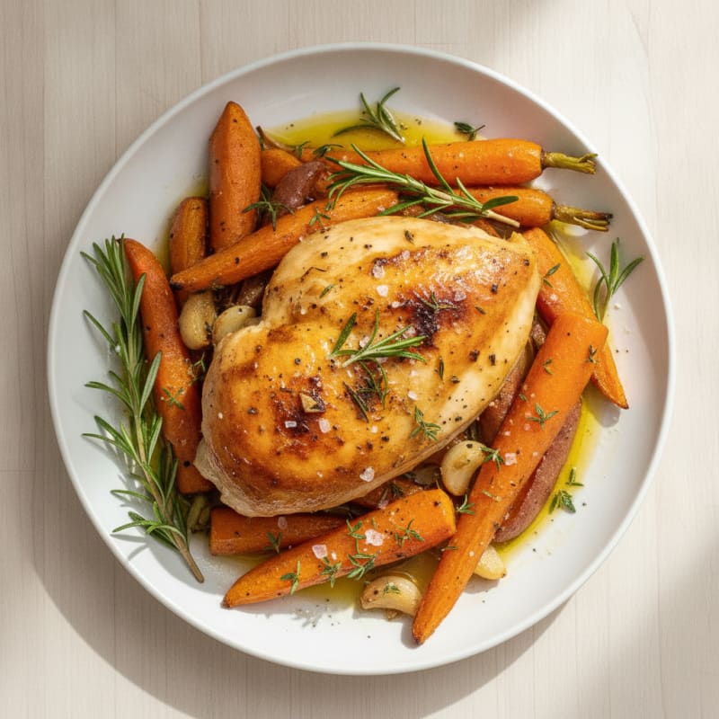 Herb-Roasted Chicken with Root Vegetables