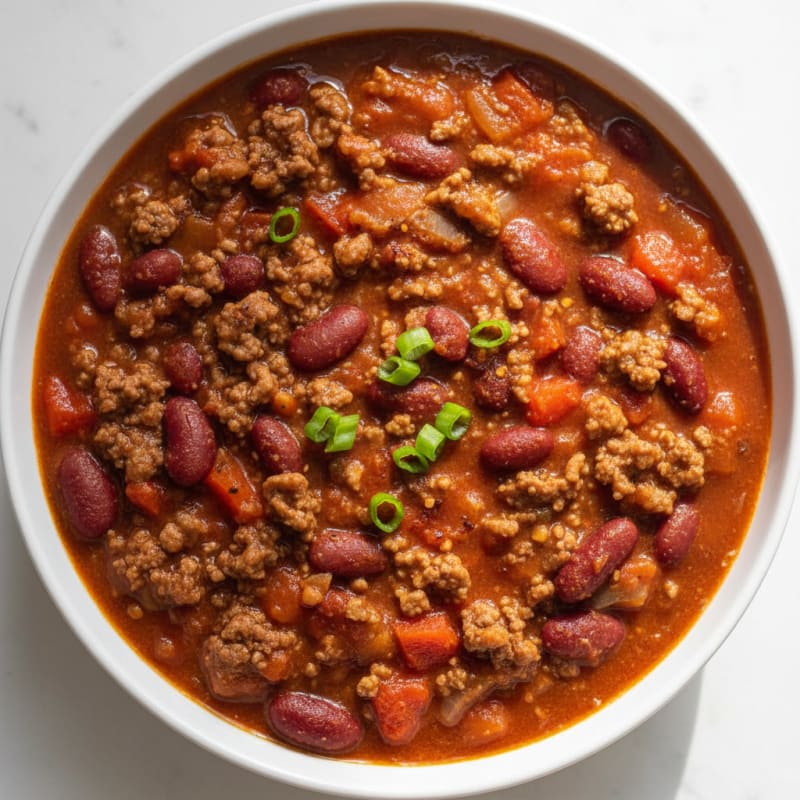 Smoky Ground Beef and Bean Chili