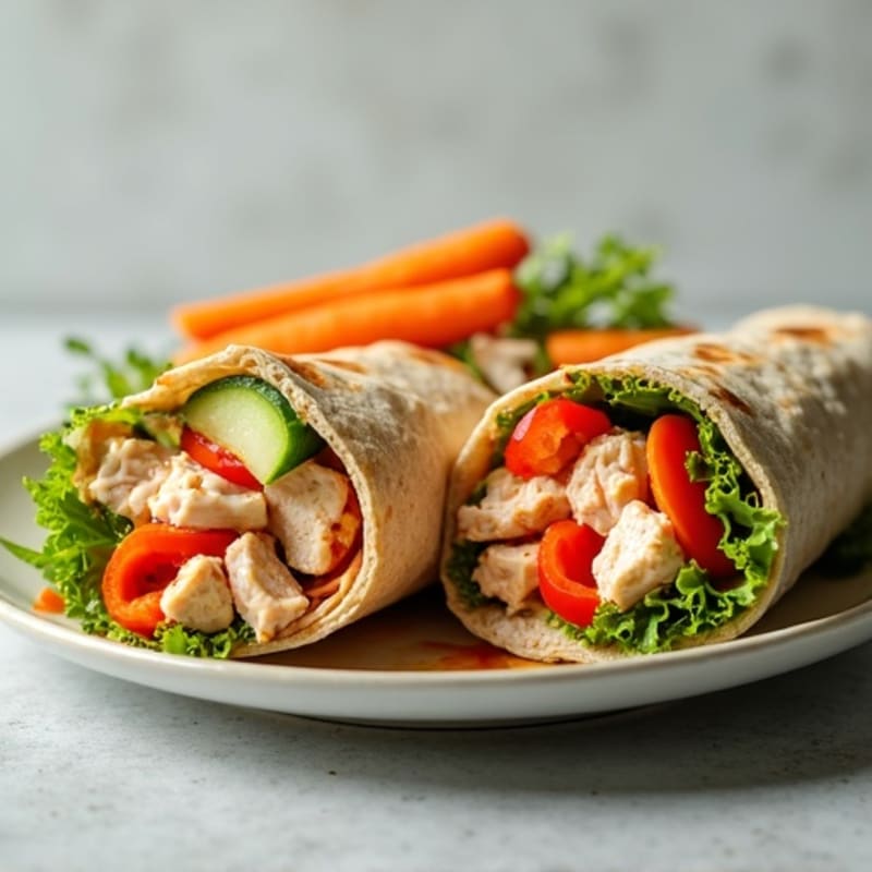 Fresh Spicy Tuna Wraps