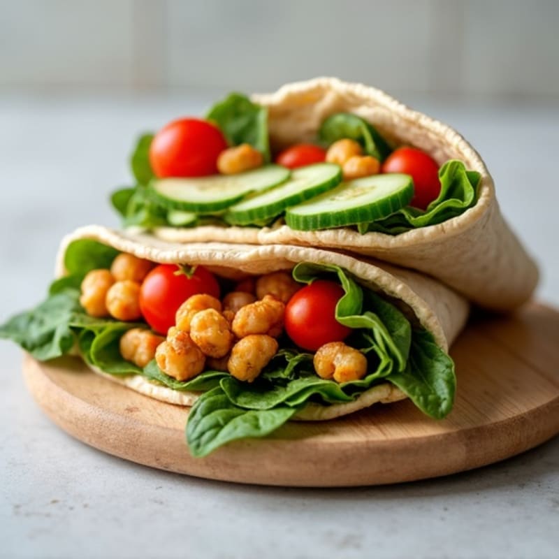 Fresh Veggie Hummus Wrap