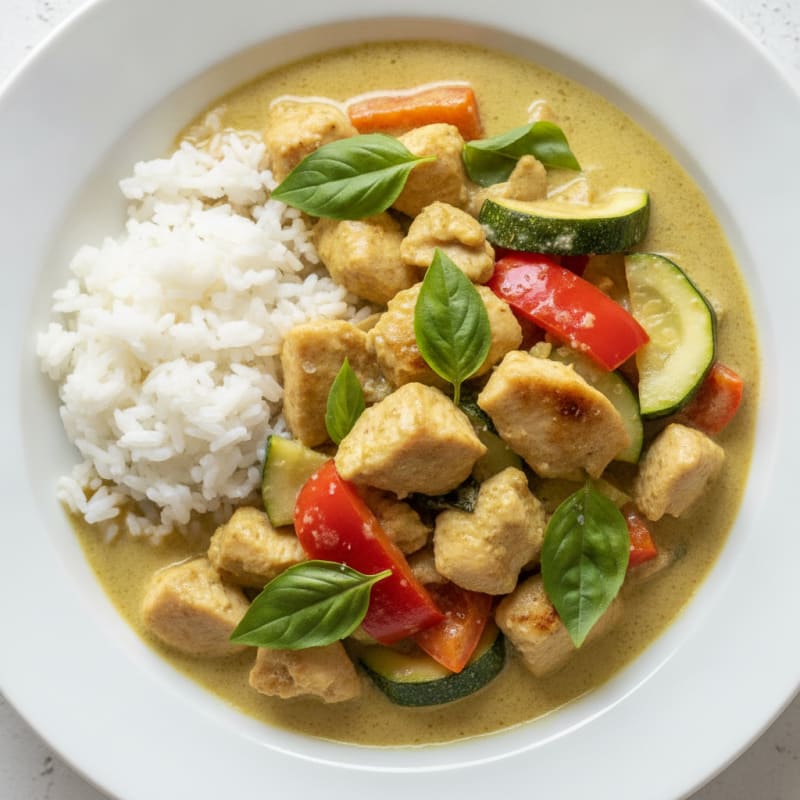 Thai Green Curry Chicken with Vegetables