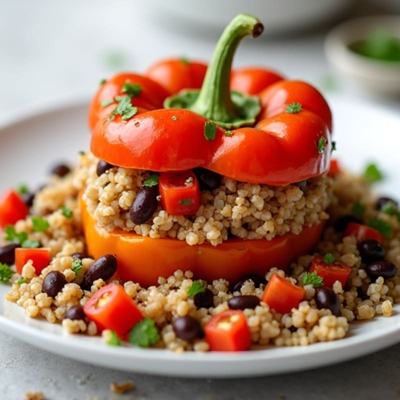 Hearty Lean Ground Turkey Stuffed Bell Peppers