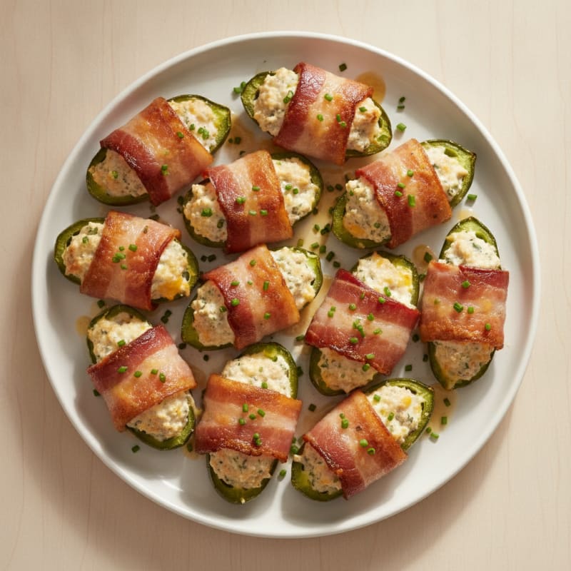Baked Jalapeño Poppers with Bacon