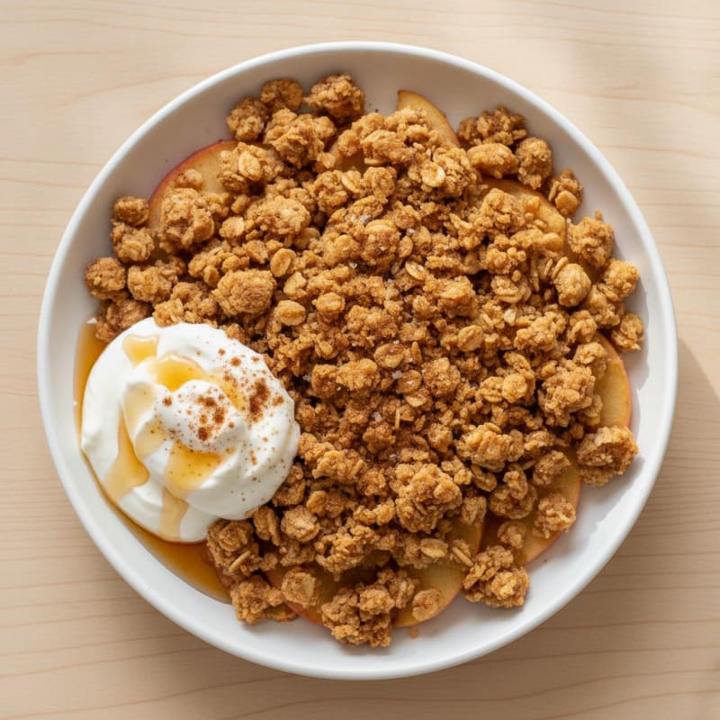Baked Apple Cinnamon Oat Crumble