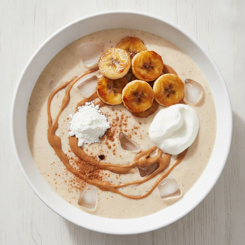 Vanilla Banana Peanut Butter Protein Shake