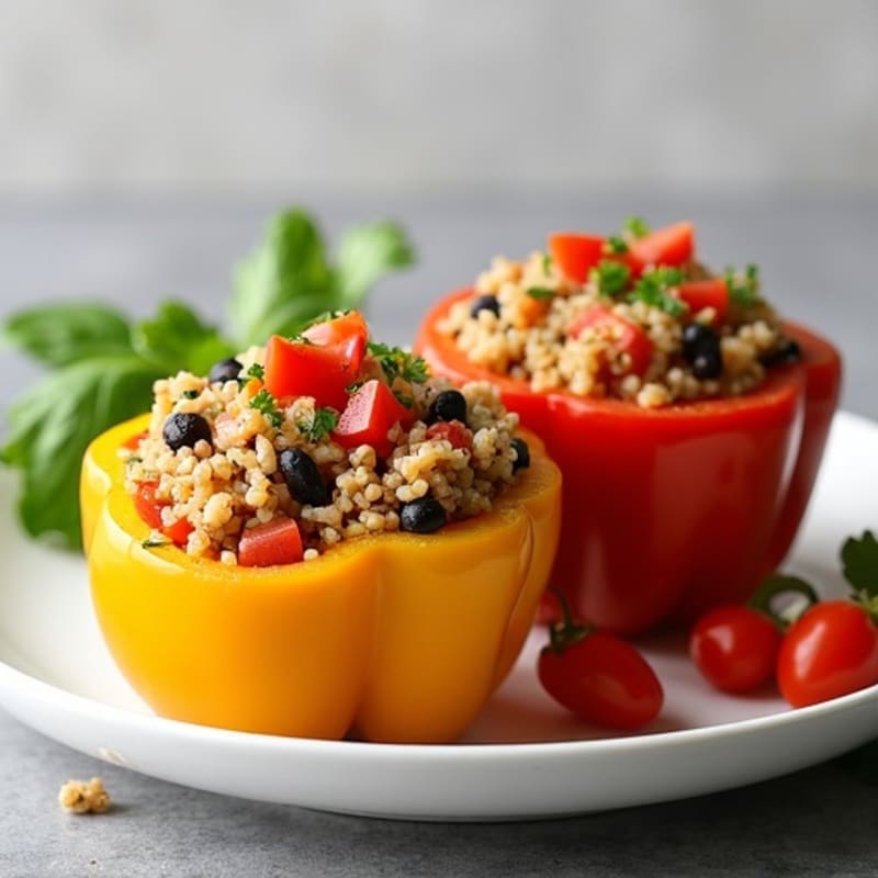 Protein-Packed Turkey and Quinoa Stuffed Bell Peppers