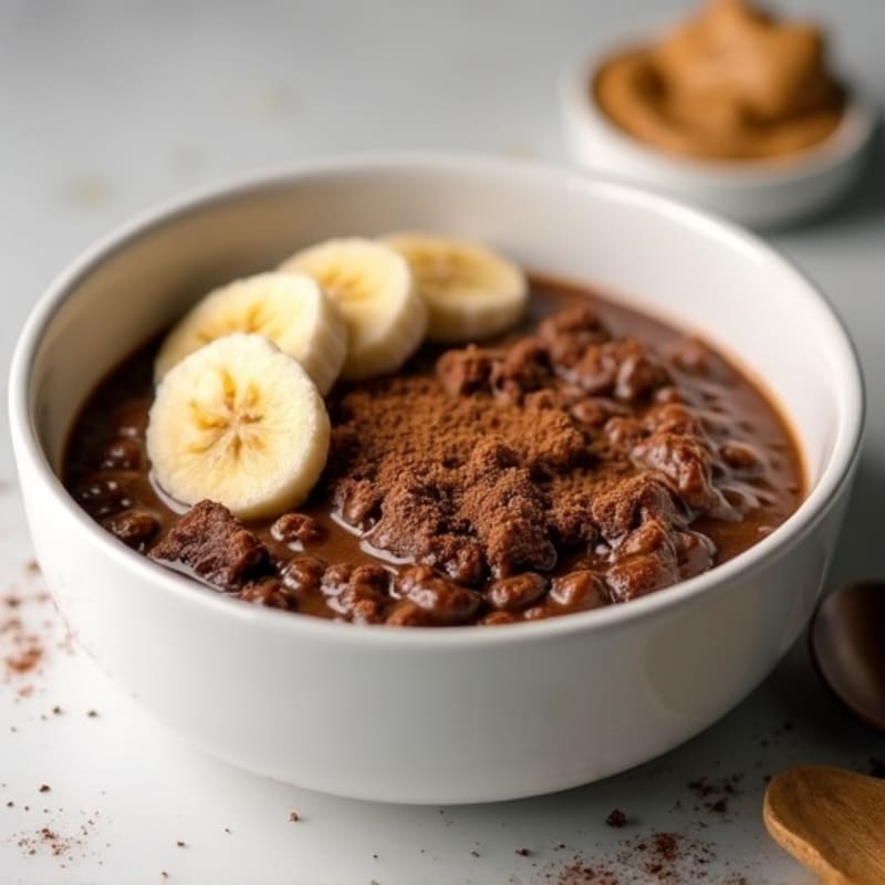 Protein-Packed Chocolate Molten Oatmeal