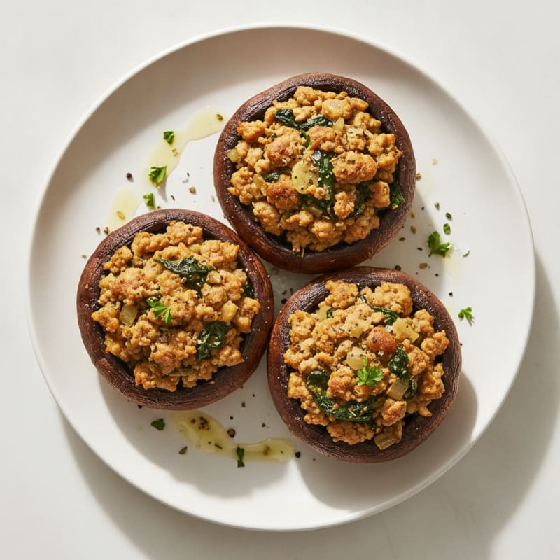 Herb-Stuffed Portobello Mushrooms