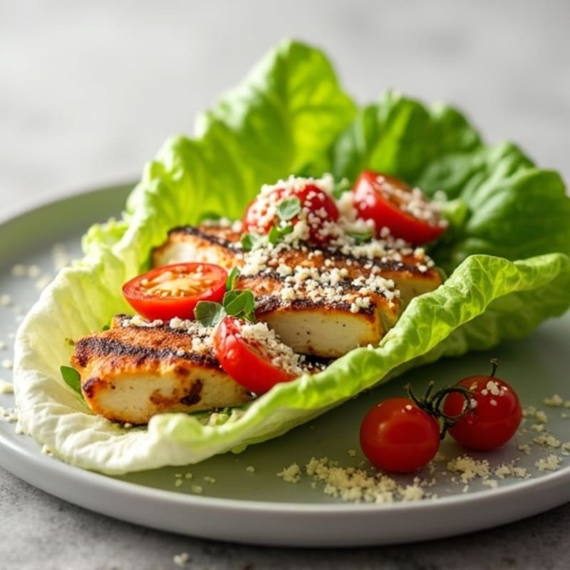 Grilled Chicken Caesar Lettuce Wrap
