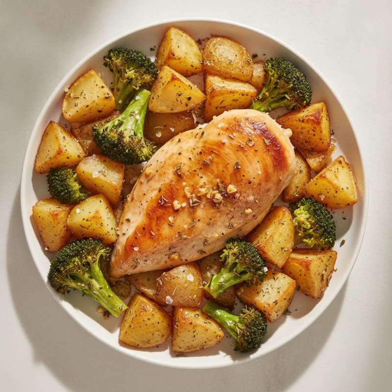 Herb-Roasted Chicken with Potatoes