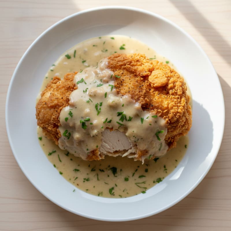 Buttermilk Fried Chicken with Creamy Gravy