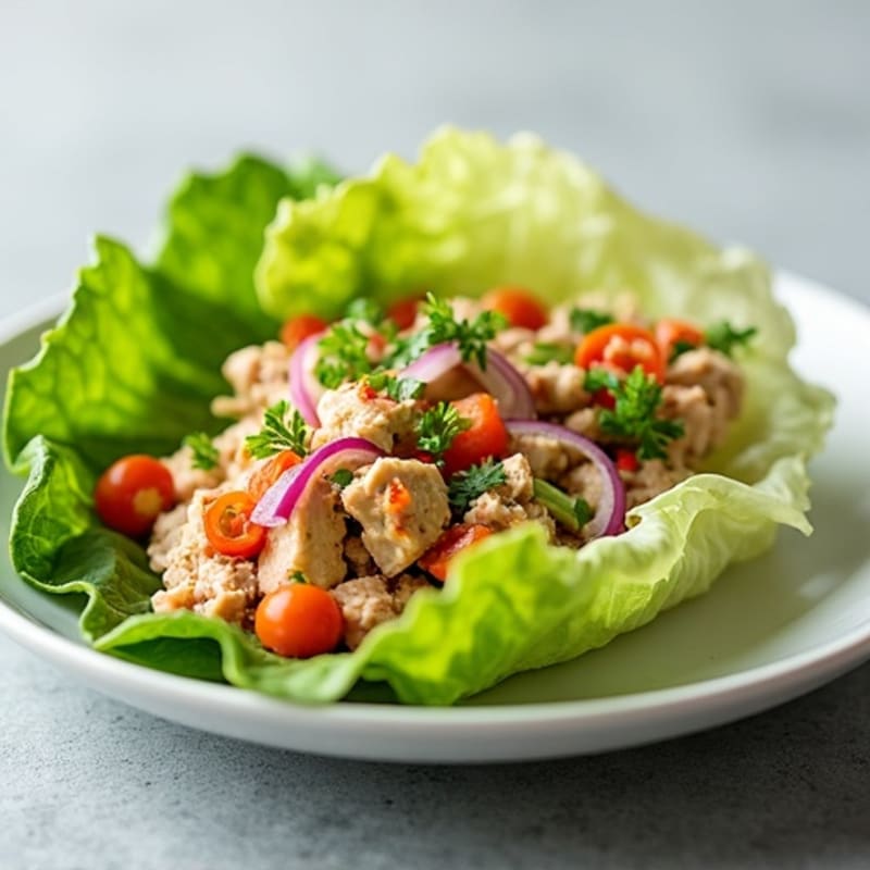 Spicy Sriracha Tuna Lettuce Wrap
