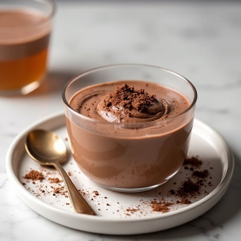 Silky Chocolate Protein Pudding with Greek Yogurt