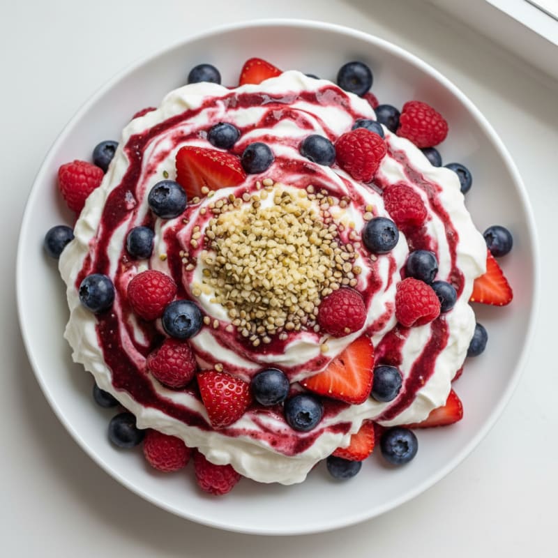 Creamy Greek Yogurt Protein Parfait with Mixed Berries