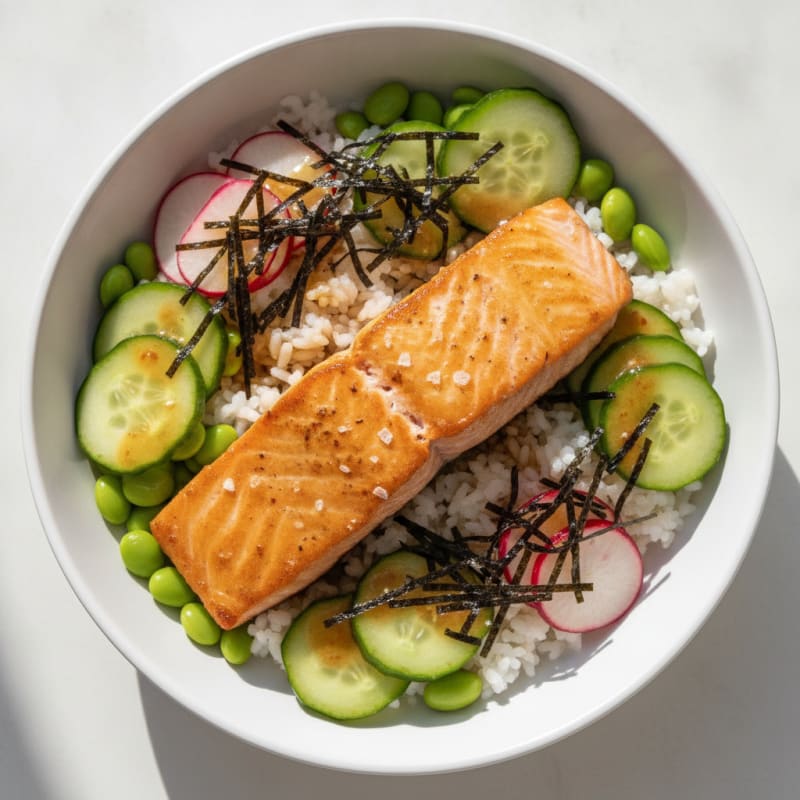 Salmon Sushi Rice Bowl