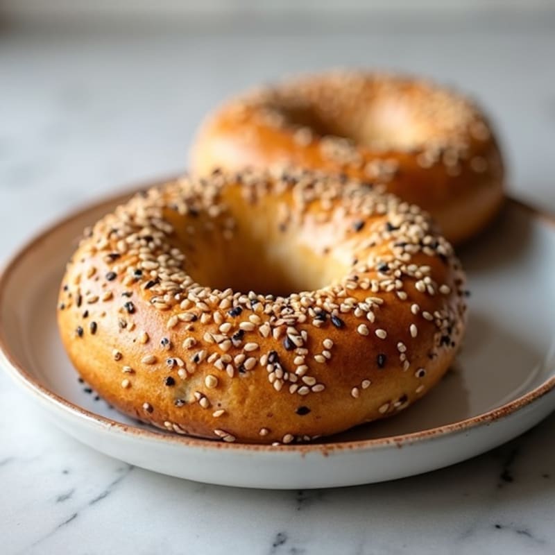 High-Protein Greek Yogurt Everything Bagels