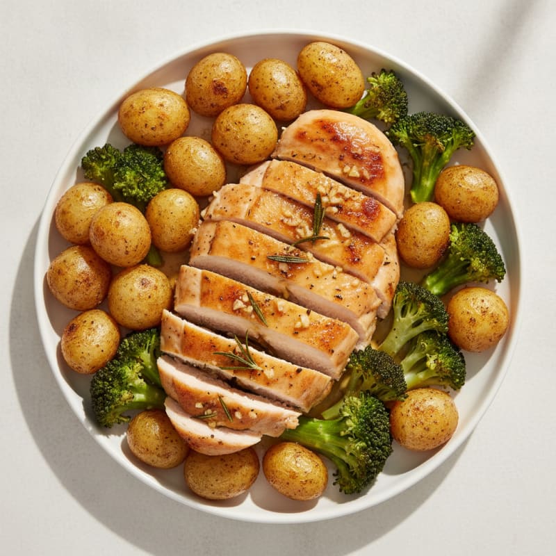 Lemon Herb Roasted Chicken with Vegetables