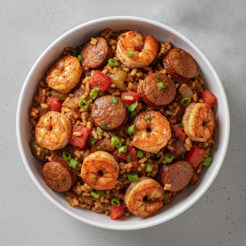 Creole Shrimp and Sausage Jambalaya