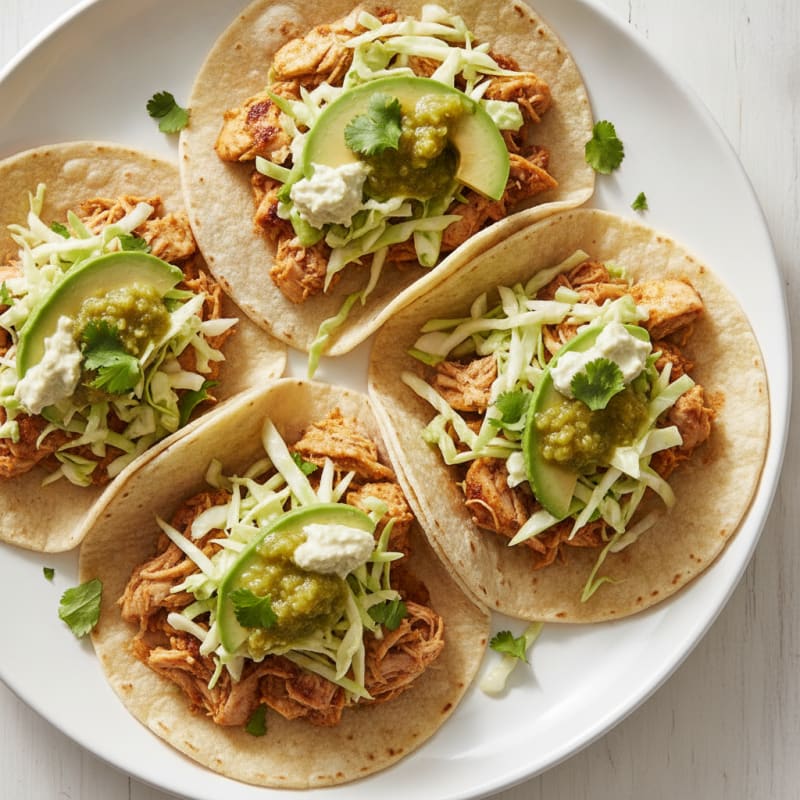 Pulled Chicken Street Tacos