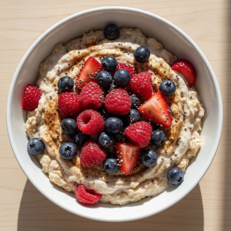Berry Greek Yogurt Overnight Oats