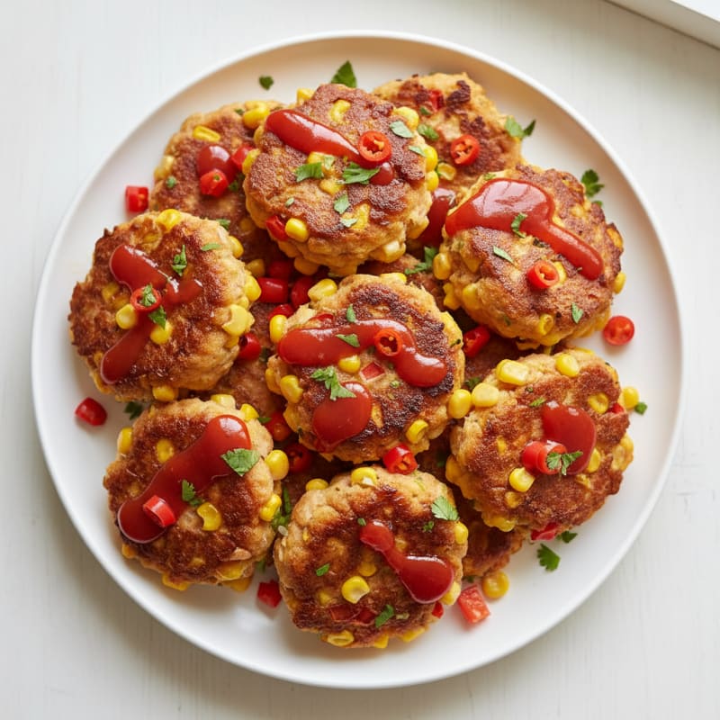 Sweet Chili Tuna, Sweetcorn, and Red Pepper Bites