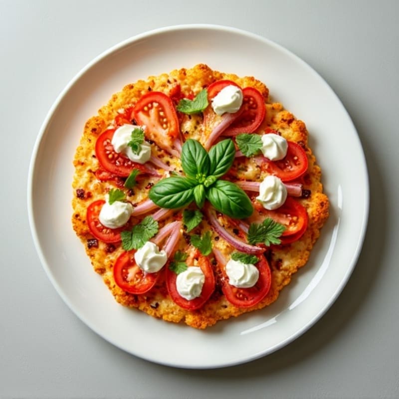 Crispy Buffalo Chicken Pizza with Fresh Vegetables