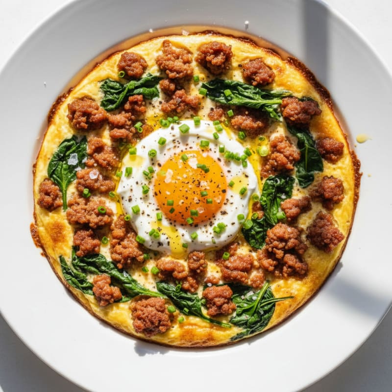 Creamy Baked Eggs with Smoky Chorizo