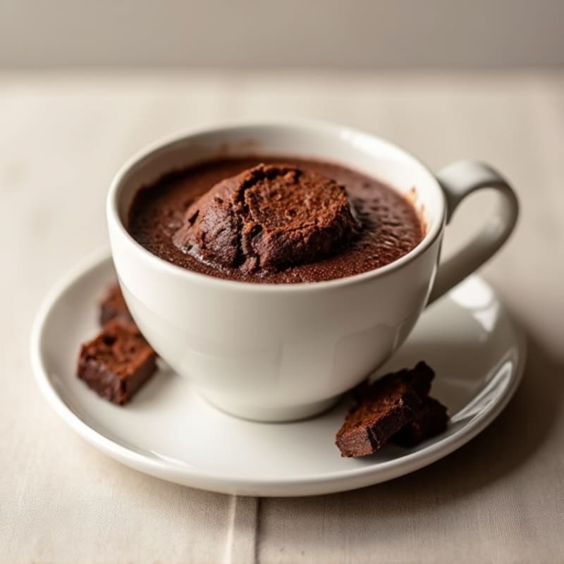 Healthy Chocolate Protein Mug Cake