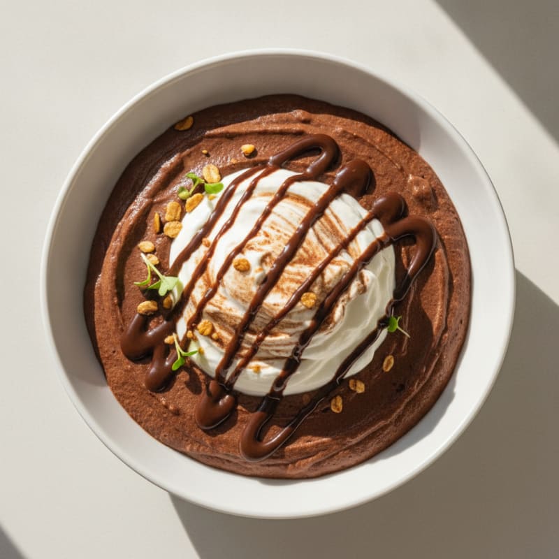 Protein Chocolate Pudding with Greek Yogurt