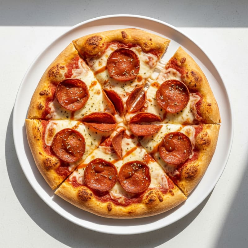 Crispy Pepperoni Stuffed Crust Pizza