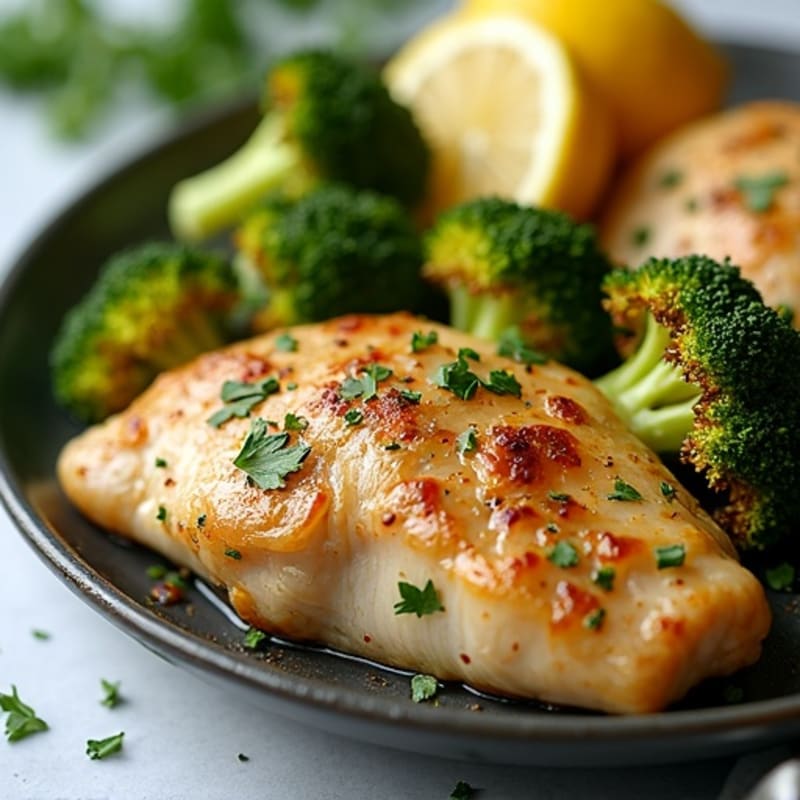Sheet Pan Lemon Herb Chicken with Crispy Roasted Broccoli