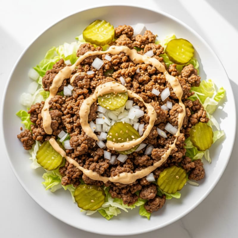 Big Mac Inspired Protein Bowl