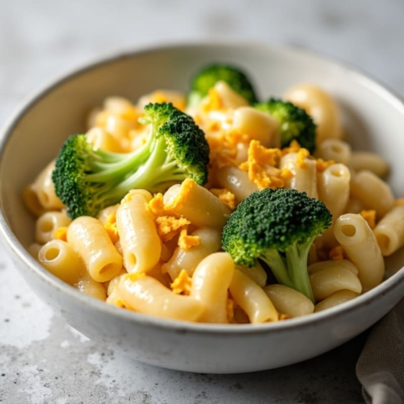 Creamy Chicken and Broccoli Baked Mac and Cheese