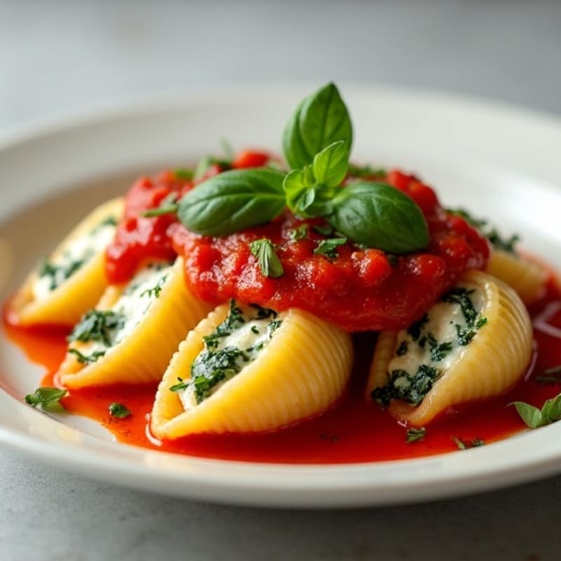 Protein-Packed Ricotta Spinach Stuffed Shells