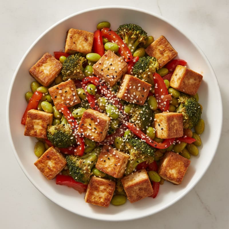 Sesame Tofu Stir-Fry