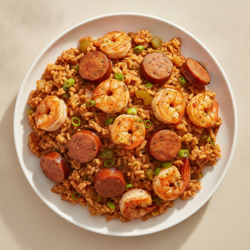 Cajun Shrimp and Sausage Jambalaya